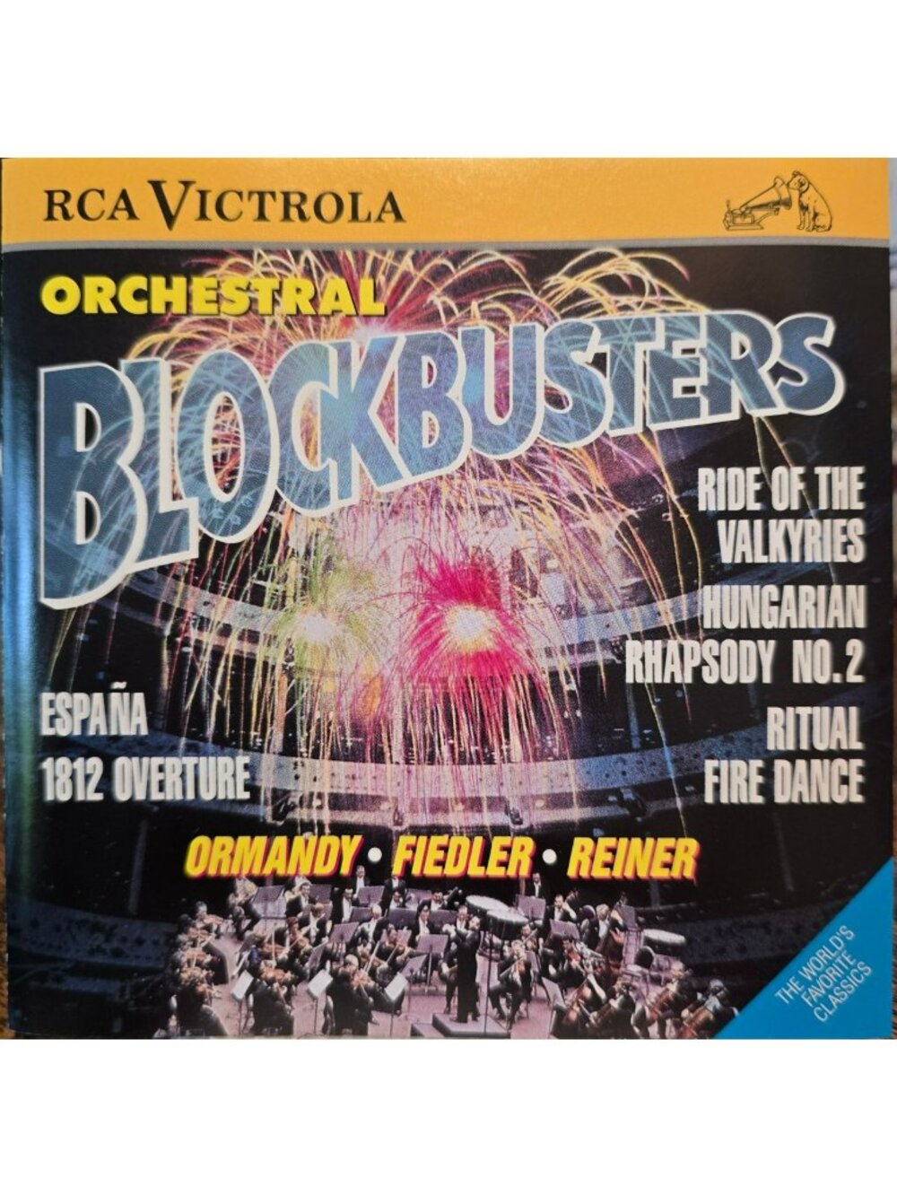 RCA Victrola Orchestral Blockbusters Featuring Ormandy Fiedler & Reiner 38053cd